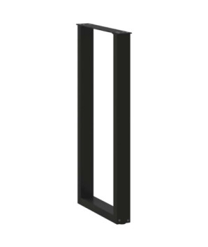 Picioare de masă de bar în formă de U, 2 buc., negru, 40x(100-101) cm, oțel - WOODBB2937