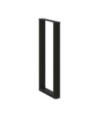 Picioare de masă de bar în formă de U, 2 buc., negru, 40x(100-101) cm, oțel - WOODBB2937