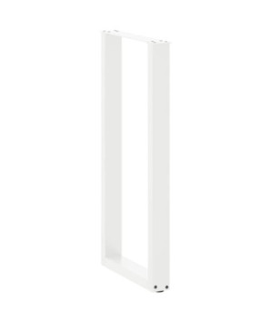 Picioare de masă de bar în formă de U, 2 buc., alb, 40 x (100-101) cm, oțel - WOODBB2948