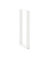 Picioare de masă de bar în formă de U, 2 buc., alb, 40 x (100-101) cm, oțel - WOODBB2948
