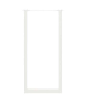 Picioare de masă de bar în formă de U, 2 buc., alb, 40 x (100-101) cm, oțel - WOODBB2948