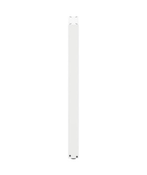 Picioare de masă de bar în formă de U, 2 buc., alb, 40 x (100-101) cm, oțel - WOODBB2948