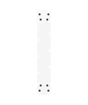 Picioare de masă de bar în formă de U, 2 buc., alb, 40 x (100-101) cm, oțel - WOODBB2948