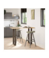 Picioare de masă de bar în formă de U, 2 buc., oțel natural, 40 x (100-101) cm - WOODBB2950