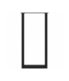 Picioare de masă de bar în formă de U, 2 buc., negru, 50x(100-101) cm, oțel - WOODBB2951