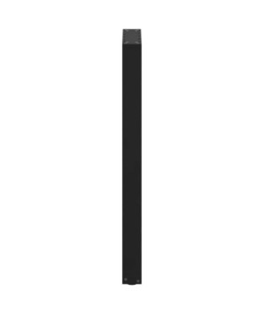 Picioare de masă de bar în formă de U, 2 buc., negru, 50x(100-101) cm, oțel - WOODBB2951
