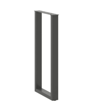 Picioare de masă de bar în formă de U, 2 buc., antracit, 50x(100-101) cm, oțel - WOODBB2953