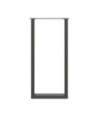 Picioare de masă de bar în formă de U, 2 buc., antracit, 50x(100-101) cm, oțel - WOODBB2953