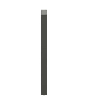 Picioare de masă de bar în formă de U, 2 buc., antracit, 50x(100-101) cm, oțel - WOODBB2953