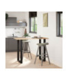 Picioare de masă de bar în formă de U, 2 buc., negru, 60 x (100-101) cm, oțel - WOODBB2955