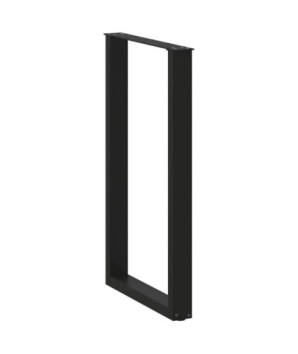 Picioare de masă de bar în formă de U, 2 buc., negru, 60 x (100-101) cm, oțel - WOODBB2955