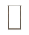 Picioare de masă de bar în formă de U, 2 buc., oțel natural, 60 x (100-101) cm - WOODBB2968