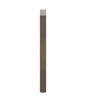 Picioare de masă de bar în formă de U, 2 buc., oțel natural, 60 x (100-101) cm - WOODBB2968