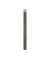 Picioare de masă de bar în formă de U, 2 buc., oțel natural, 60 x (100-101) cm - WOODBB2968