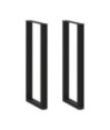 Picioare de masă de bar în formă de U, 2 buc., negru, 40x(110-111) cm, oțel - WOODBB2969 Picioare de masă de bar în formă de U, 2 buc., negru, 40x(110-111) cm, oțel - WOODBB2969