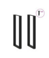 Picioare de masă de bar în formă de U, 2 buc., negru, 40x(110-111) cm, oțel - WOODBB2969 Picioare de masă de bar în formă de U, 2 buc., negru, 40x(110-111) cm, oțel - WOODBB2969
