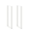 Picioare de masă de bar în formă de U, 2 buc., alb, 40x(110-111) cm, oțel - WOODBB2970 Picioare de masă de bar în formă de U, 2 buc., alb, 40x(110-111) cm, oțel - WOODBB2970