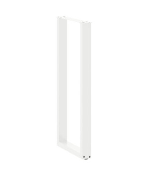 Picioare de masă de bar în formă de U, 2 buc., alb, 40x(110-111) cm, oțel - WOODBB2970