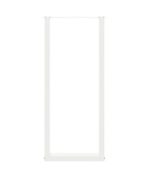 Picioare de masă de bar în formă de U, 2 buc., alb, 40x(110-111) cm, oțel - WOODBB2970