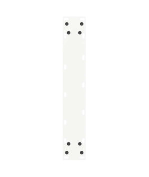 Picioare de masă de bar în formă de U, 2 buc., alb, 40x(110-111) cm, oțel - WOODBB2970