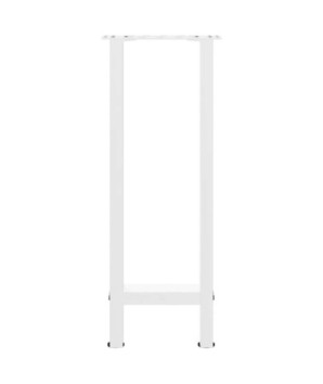 Picioare masă consolă, albe, 2 buc., 28x(72-73) cm, oțel - WOODBB2990