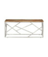 Măsuță cafea argintie, din lemn masiv reciclat, dreptunghiulară, 110 x 45 x 45 cm Măsuță cafea argintie, din lemn masiv reciclat, dreptunghiulară, 110 x 45 x 45 cm