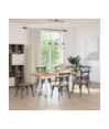 Picioare masă de sufragerie albe, 2 buc., 50x(72-73) cm, oțel - WOODBB2994