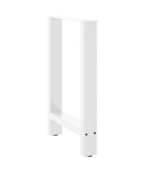 Picioare masă de sufragerie albe, 2 buc., 50x(72-73) cm, oțel - WOODBB2994