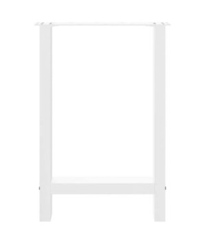 Picioare masă de sufragerie albe, 2 buc., 50x(72-73) cm, oțel - WOODBB2994