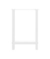 Picioare masă de sufragerie albe, 2 buc., 50x(72-73) cm, oțel - WOODBB2994