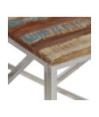 Măsuță cafea argintie, din lemn masiv reciclat, dreptunghiulară, 110 x 45 x 45 cm Măsuță cafea argintie, din lemn masiv reciclat, dreptunghiulară, 110 x 45 x 45 cm