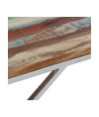 Măsuță cafea argintie, din lemn masiv reciclat, dreptunghiulară, 110 x 45 x 45 cm Măsuță cafea argintie, din lemn masiv reciclat, dreptunghiulară, 110 x 45 x 45 cm