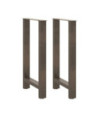 Picioare de masă de bar, oțel natural, 2 buc., 50x(90-91) cm, oțel - WOODBB3010