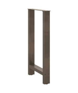 Picioare de masă de bar, oțel natural, 2 buc., 50x(90-91) cm, oțel - WOODBB3010