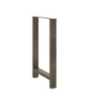 Picioare de masă de bar, oțel natural, 2 buc., 60x(90-91) cm, oțel - WOODBB3013
