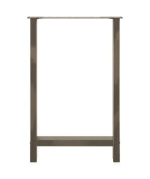 Picioare de masă de bar, oțel natural, 2 buc., 60x(90-91) cm, oțel - WOODBB3013