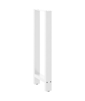 Picioare de masă de bar, albe, 2 buc., 40x(100-101) cm, oțel - WOODBB3015