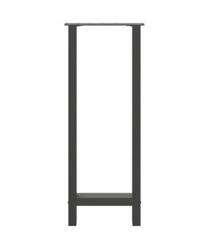 Picioare de masă de bar antracit, 2 buc., 40x(100-101) cm, oțel - WOODBB3016