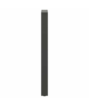 Picioare de masă de bar antracit, 2 buc., 40x(100-101) cm, oțel - WOODBB3016