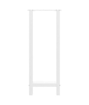 Picioare de masă de bar, albe, 2 buc., 50x(100-101) cm, oțel - WOODBB3018