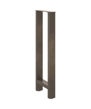 Picioare de masă de bar, oțel natural, 2 buc., 50x(100-101) cm - WOODBB3020