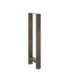 Picioare de masă de bar, oțel natural, 2 buc., 50x(100-101) cm - WOODBB3020