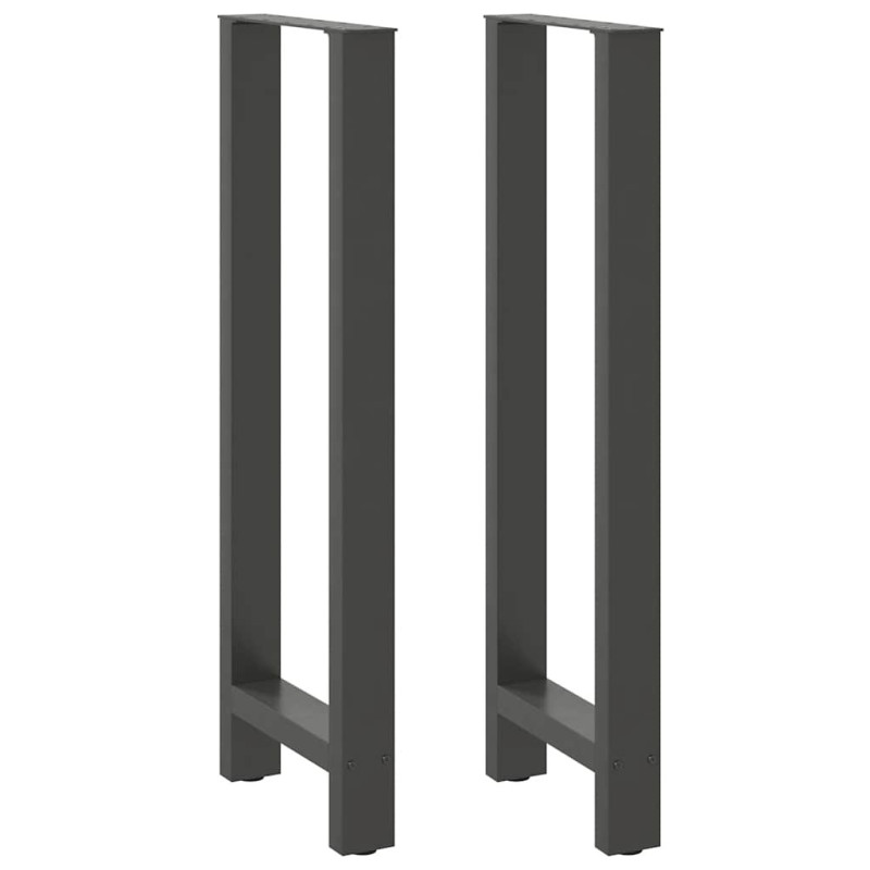 Picioare de masă de bar antracit, 2 buc., 40x(110-111) cm, oțel - WOODBB3024 Picioare de masă de bar antracit, 2 buc., 40x(110-111) cm, oțel - WOODBB3024