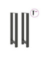 Picioare de masă de bar antracit, 2 buc., 40x(110-111) cm, oțel - WOODBB3024 Picioare de masă de bar antracit, 2 buc., 40x(110-111) cm, oțel - WOODBB3024