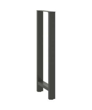 Picioare de masă de bar antracit, 2 buc., 40x(110-111) cm, oțel - WOODBB3024