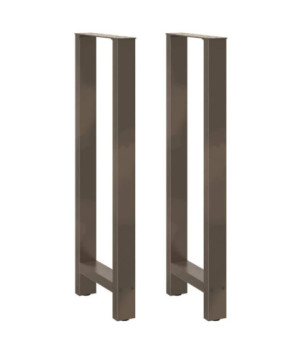 Picioare de masă de bar, oțel natural, 2 buc., 50x(110-111) cm, oțel - WOODBB3028