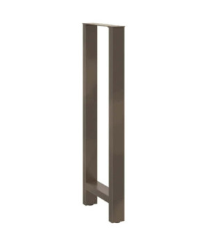 Picioare de masă de bar, oțel natural, 2 buc., 50x(110-111) cm, oțel - WOODBB3028