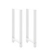 Picioare de masă de bar, albe, 2 buc., 60x(110-111) cm, oțel - WOODBB3030 Picioare de masă de bar, albe, 2 buc., 60x(110-111) cm, oțel - WOODBB3030