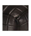 Fotoliu puf, negru, 40 x 40 x 40 cm, piele naturală de capră - WOODBB3032 Fotoliu puf, negru, 40 x 40 x 40 cm, piele naturală de capră - WOODBB3032