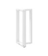 Picioare de masă de bar în formă de T, 2 buc., alb, 40x35x(90-91) cm, oțel - WOODBB3034